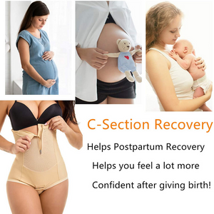 Postpartum Belly Wrap C Section Compression Girdle Briefs