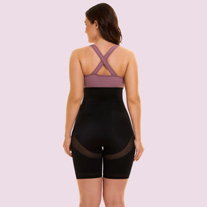 Women's Tummy Control High Waisted Shapewear Shorts with Straps