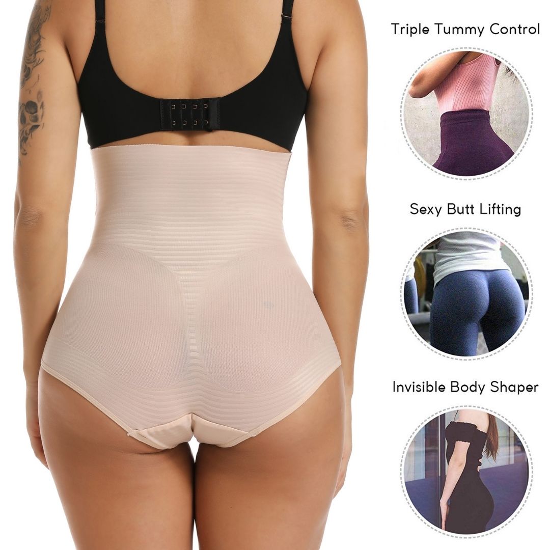 Women's Shapewear Tummy Control High-Waisted Briefs – Paukee