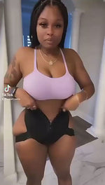 Load and play video in Gallery viewer, Black High Waist Butt Lifter With 2 Side Straps
