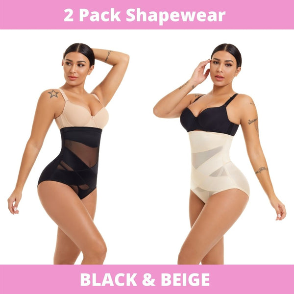 INNERSY High Waisted Knickers Shapewear for Women Tummy Control Maternity  Pants after Birth 5 Pack (M, 2 Black/2 Beige/1 White) : :  Fashion