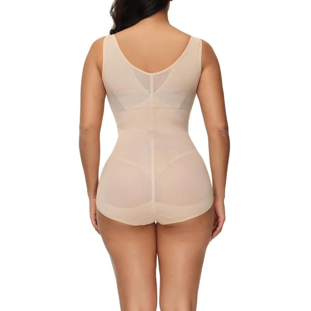 Plus Size Ladies Lace Mesh Stitching Sex Appeal Body Shaping Bodysuit