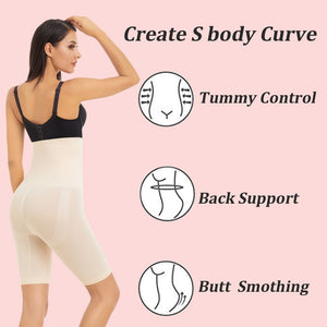 Women's Tummy Control High Waisted Shapewear Shorts with Straps – Paukee