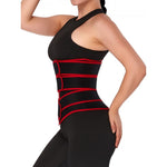 Load image into Gallery viewer, Tummy Training Red Slim Sweat Waist Trainer With Three-Belt

